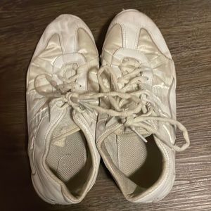 Cheer shoes size 8 white wore for a season and a half.